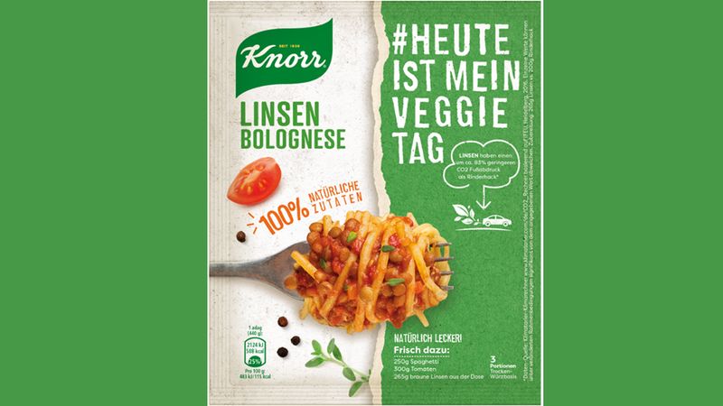 Knorr Bolognese packaging