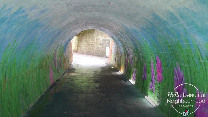 A colourfull tunnel