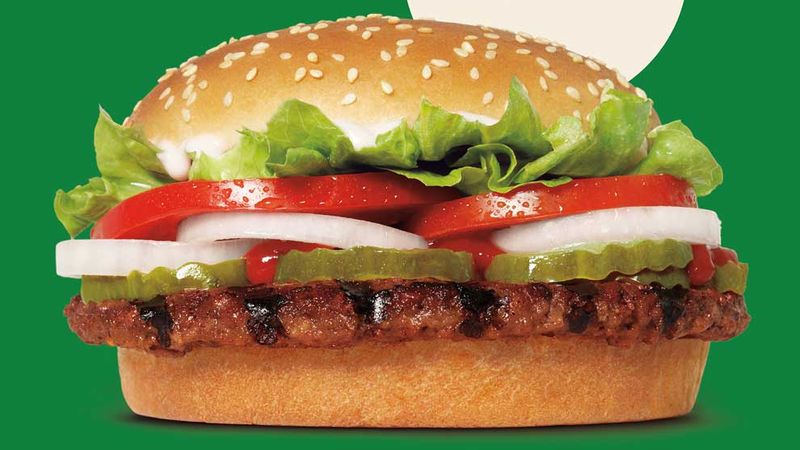 A plant-based Whopper, launched by The Vegetarian Butcher in partnership with Burger King
