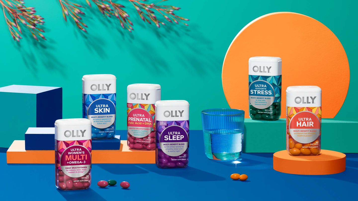 Olly's various product display