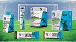 Display of a wide range of Equilibra products promoting football performance and the European champions, Italy