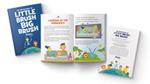 Photos of the cover and inside pages of The Adventures of Little Brush Big Brush, a bedtime story book .