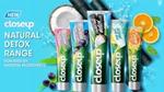 Closeup toothpaste natural detox