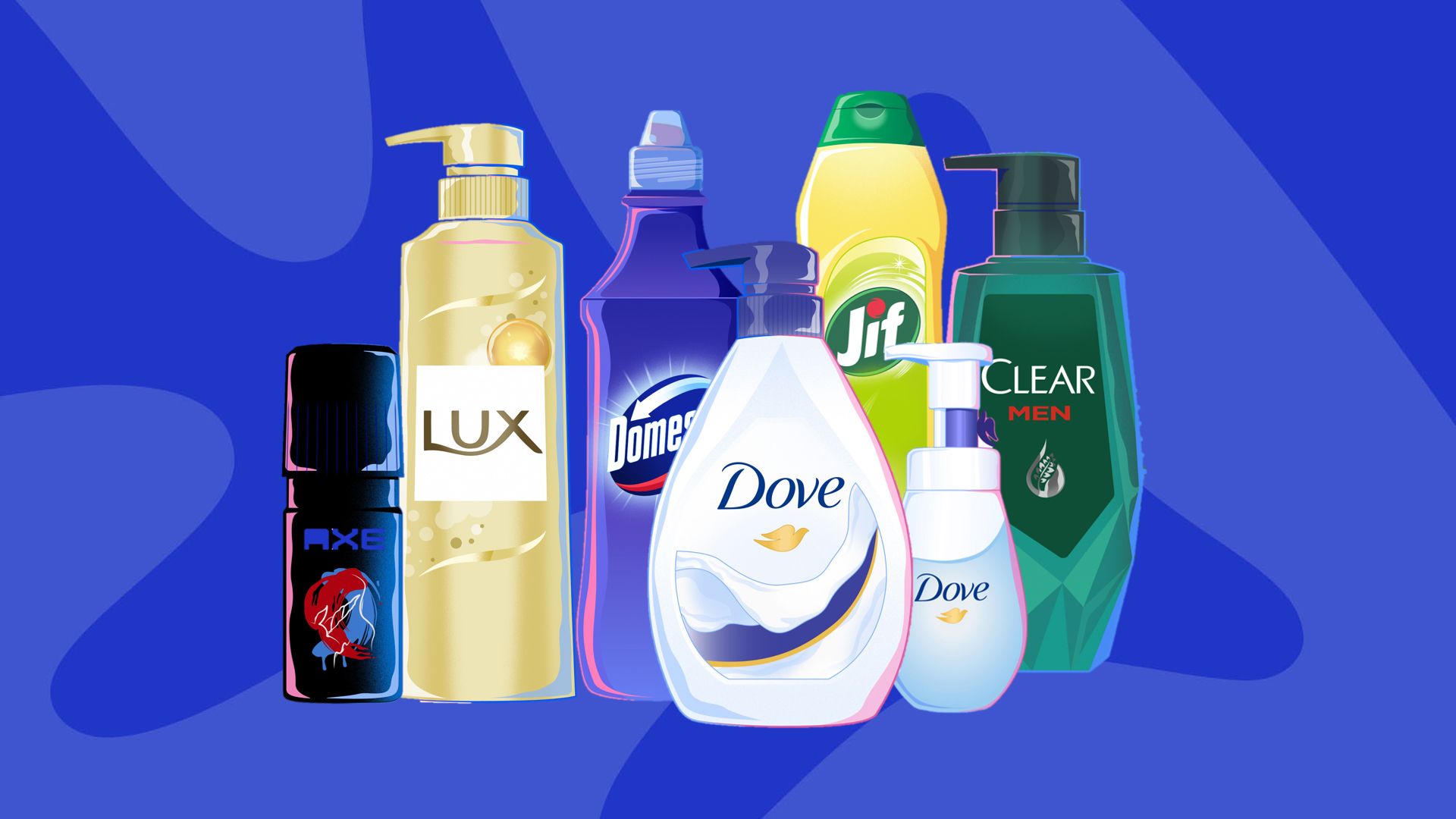 シャンプーボトル、ボディソープのボトル、洗浄剤の容器、制汗剤の容器