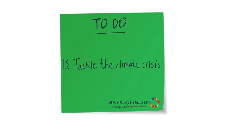 Tackle The Climate Crisis post-it note