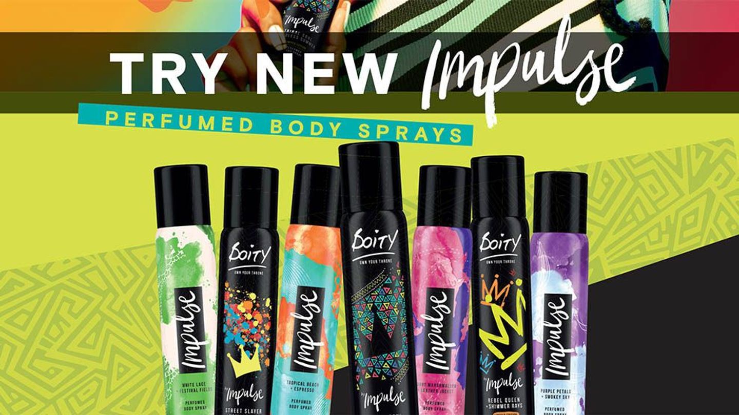 Impulse perfumed body sprays