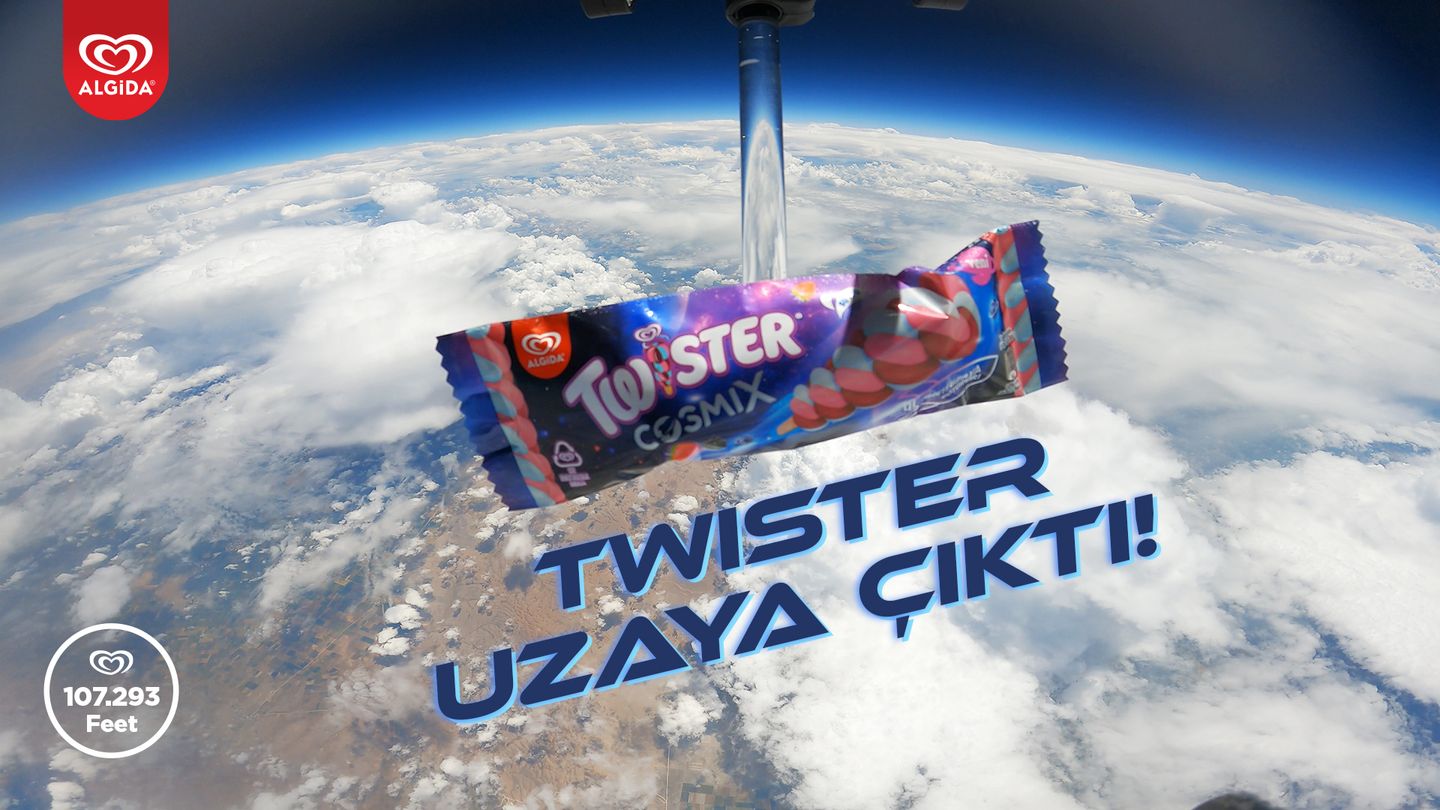 Algida Twister Cosmix Uzaya Çıktı