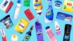 Illustrations of Unilever’s brands on a blue background