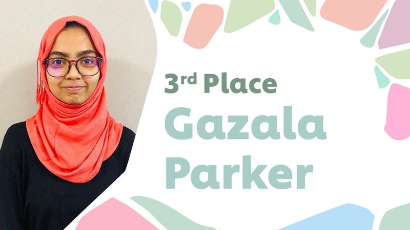 head shot of Gazala Parker 3rd place winner