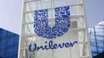 Logo van Unilever bij de ingang van de deodorantfabriek in Jiutepec, Mexico.