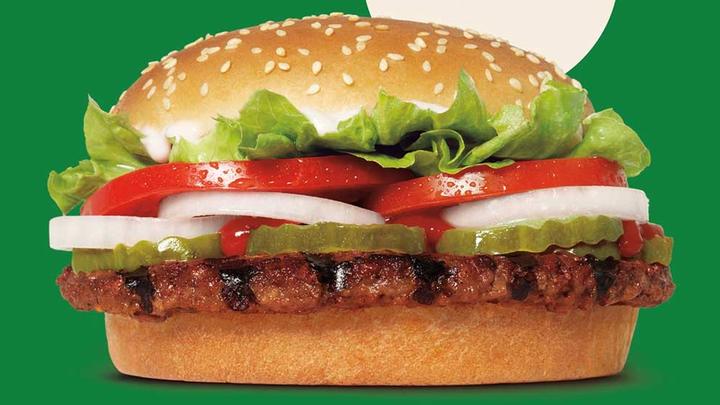 A plant-based Whopper, launched by The Vegetarian Butcher in partnership with Burger King