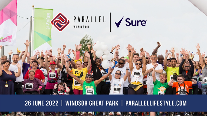 Banner image of people with their hands up at Parallel Windsor Event
