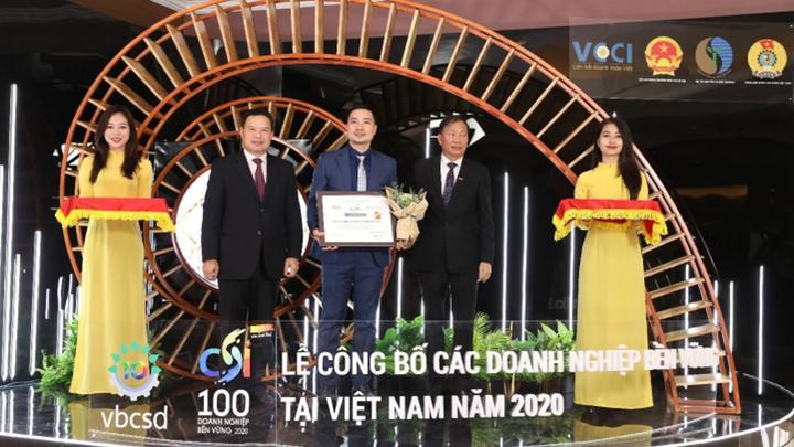 Unilever Viet Nam nhan giai Top 10 Doanh nghiep phat trien ben vung Viet Nam nam thu 5 lien tiep