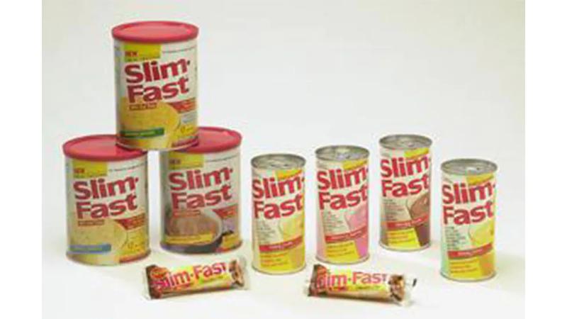 A collection of Slimfast products