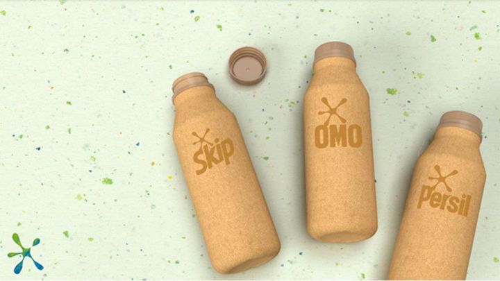 nova embalagem de omo líquido feita em papel
