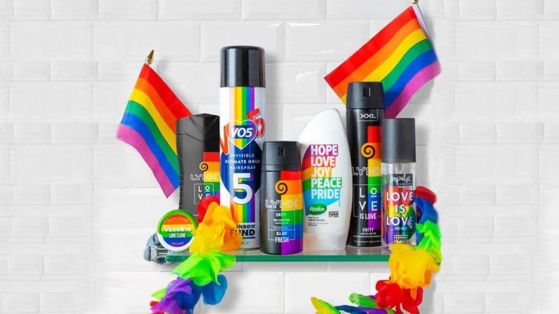 unilever Products in lgbt packages