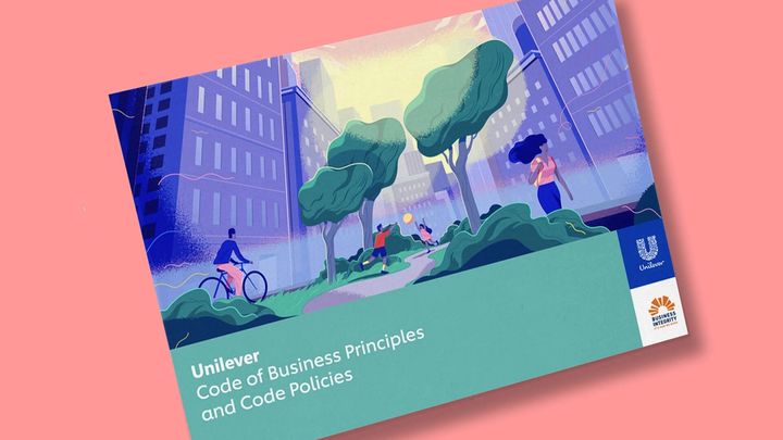 A shot of the Unilever Code of Business Principles document