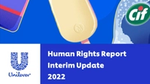 The cover of Unilever’s Human Rights Report 2022