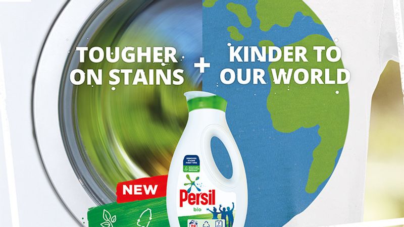 Image of a Persil bottle on poster