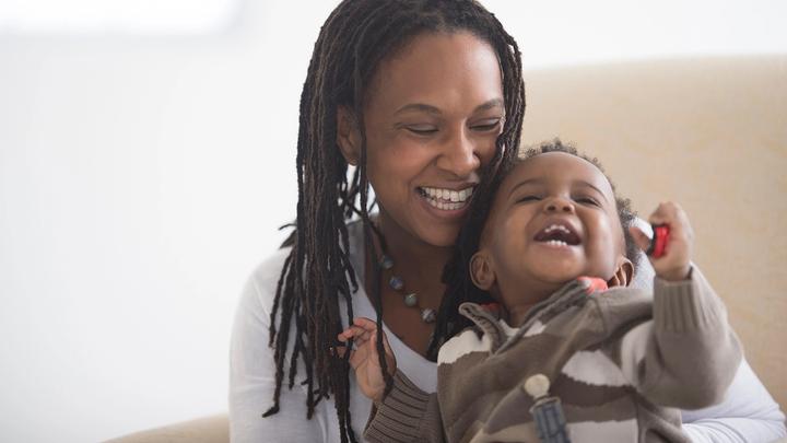 Mother and baby both enjoying benefits of Global Maternal Wellbeing standard
