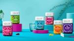 Six jars of various OLLY products. Olly makes vitamins and supplements that deliver what it terms ‘real deal’ benefits.