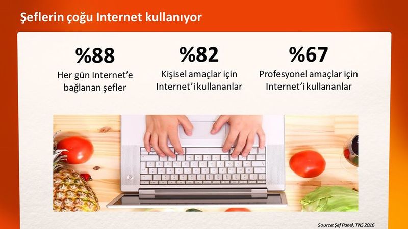 Turkey şeflerin çoğu internet kullanıyor