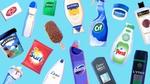An illustration of Unilever products against a blue background.