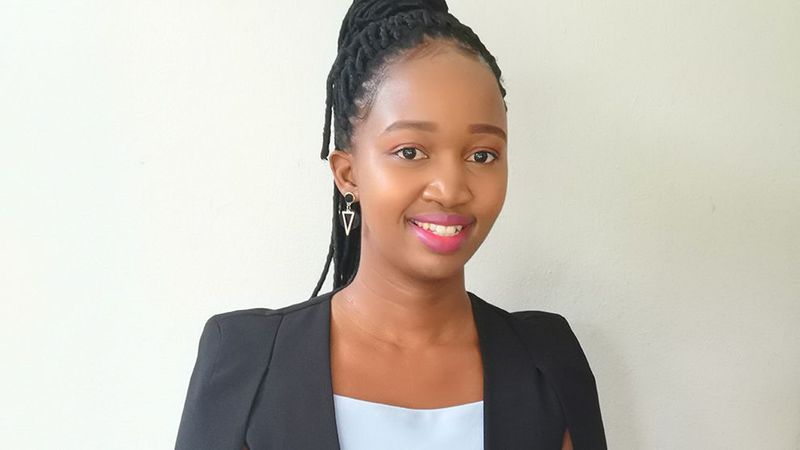 A photo of Vezekile Dladla, a woman working in science at Unilever 