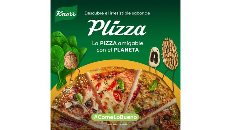  Knorr lanza “Plizza”: La pizza amigable con el planeta