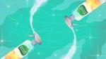 Two Seventh Generation spray bottles spraying liquid