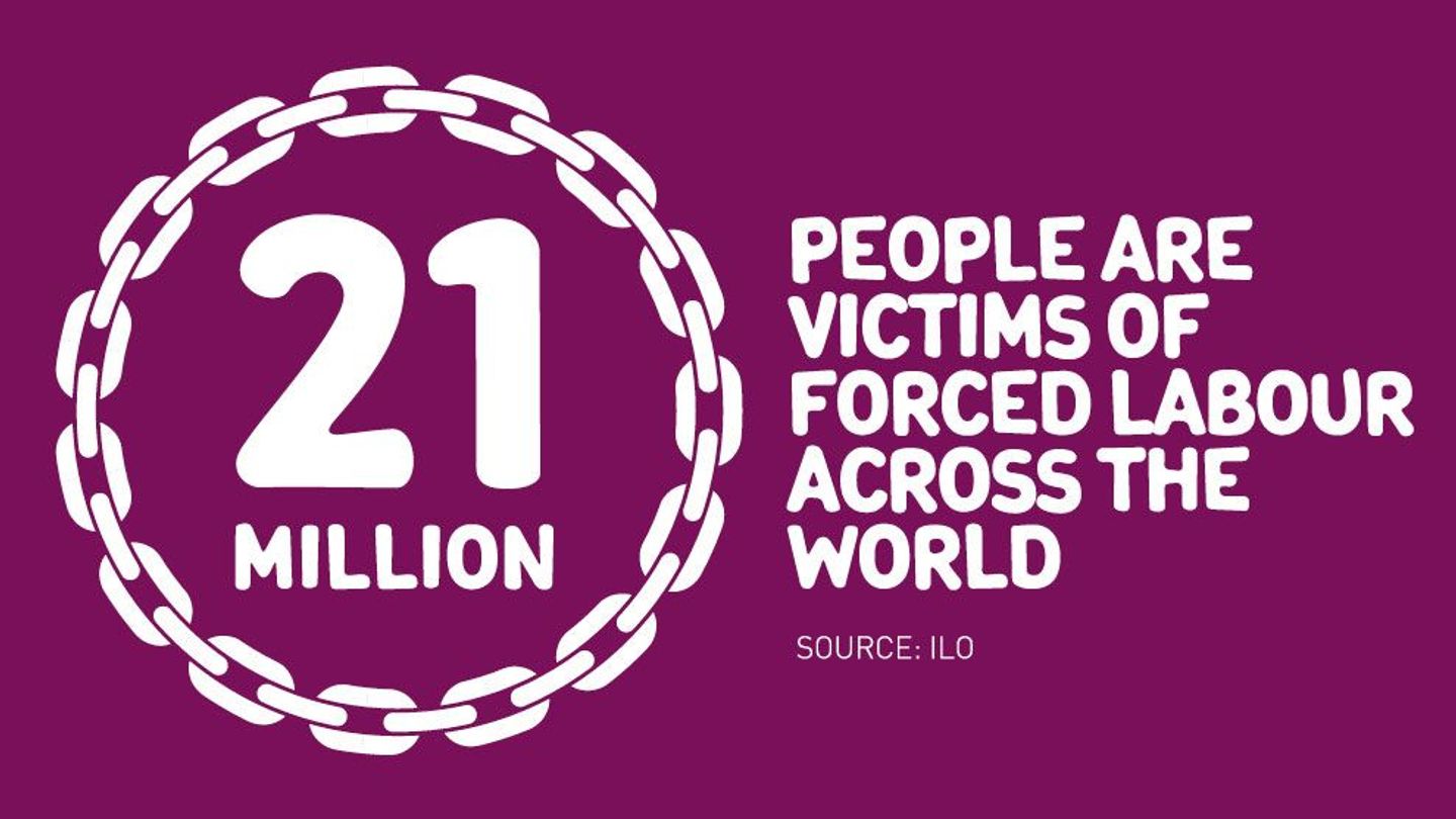 21 million people are victims of forced labour across the world