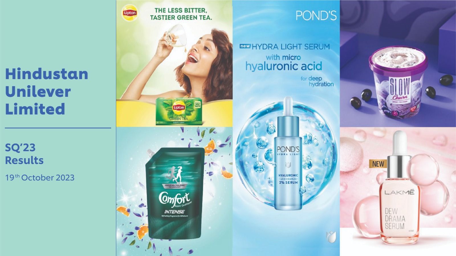 Results For The Quarter Ended 30th September 2023 | Unilever