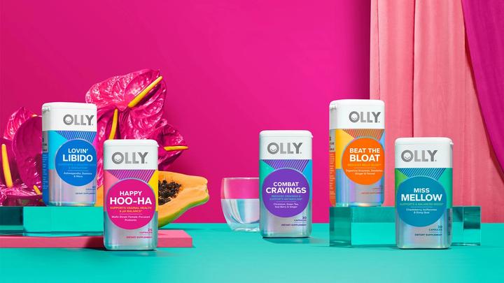 A range of OLLY products. OLLY sits within Unilever’s Functional Nutrition business.
