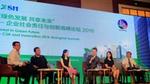 Photograph of a panel at the CSR and Innovation Summit in 2016 in Shanghai