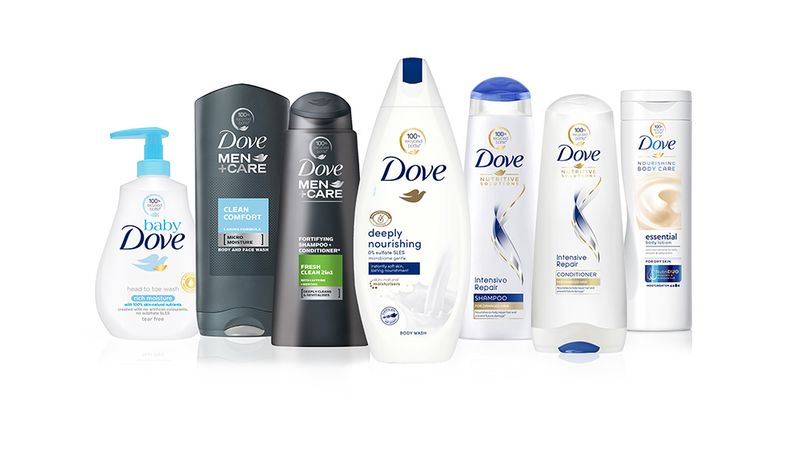 Dove shower products