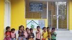 An image of children outside a school refurbished by HUL’s Project Prabhat 