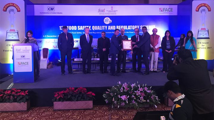 HUL wins at CII National Food Safety Award 2017