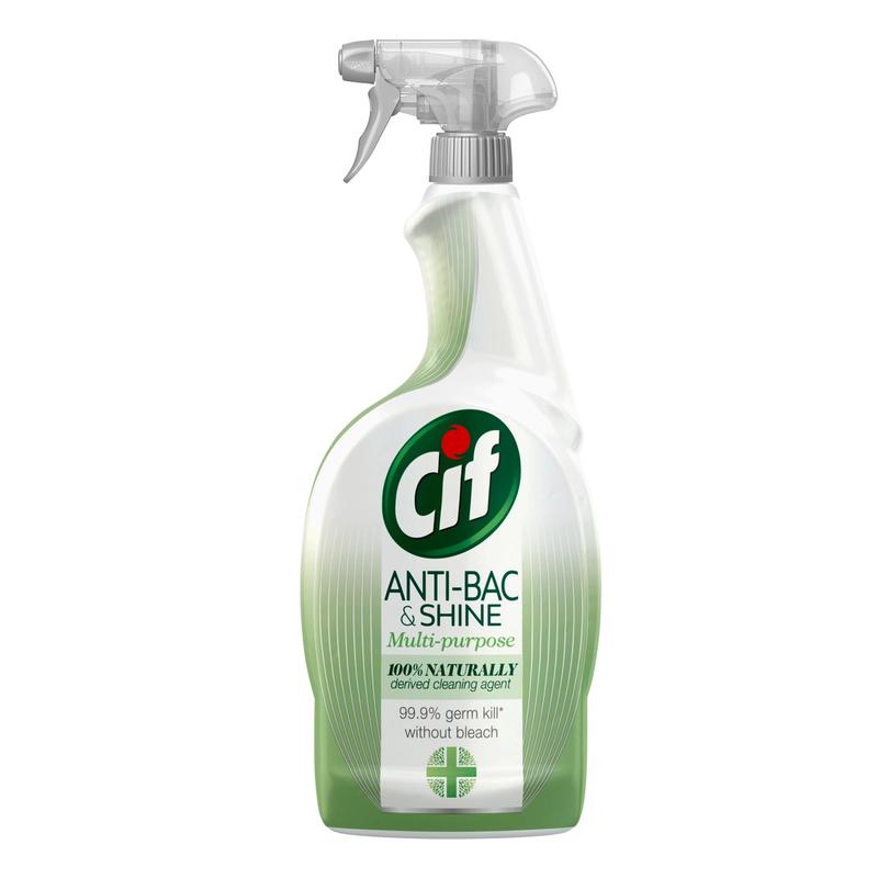 Cif spray bottle with recyclable trigger. Roll-out in Europe means that 160 million packs will now be recyclable every year.
