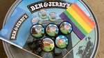 ben jerrys ice cream and pride flags