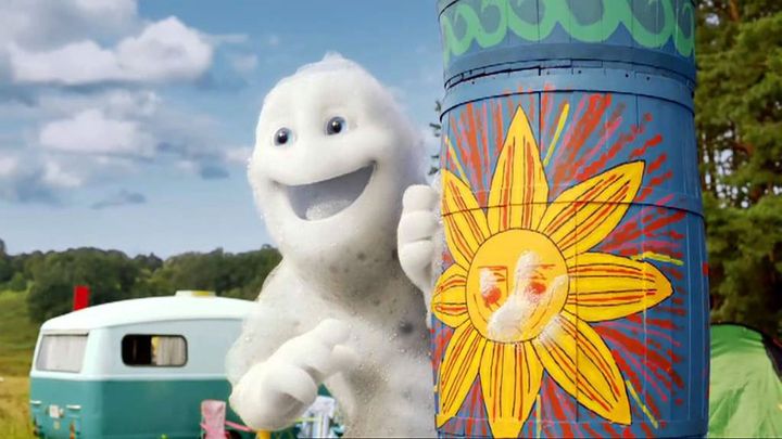 Surf mascot Surfy smiling