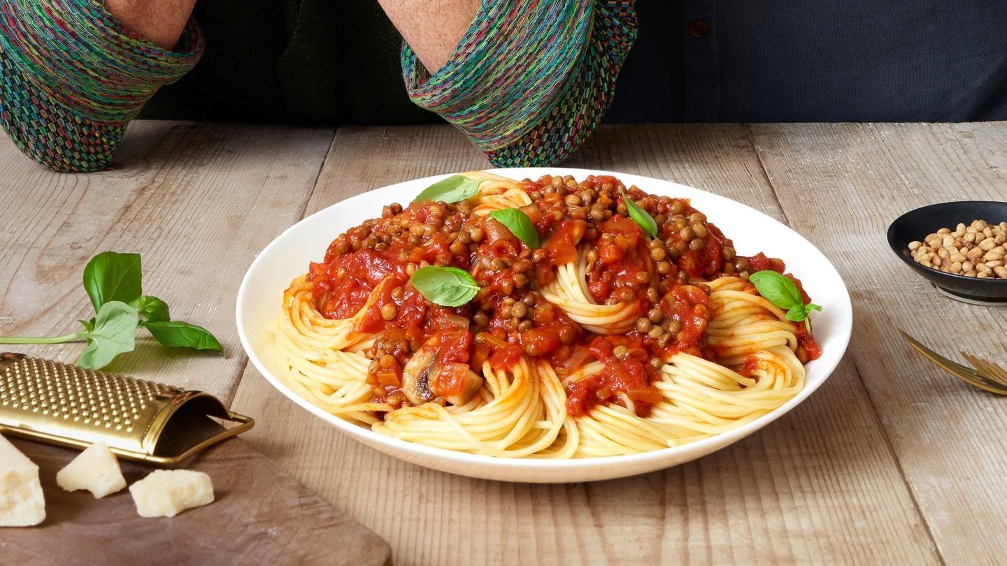 A bowl of spaghetti