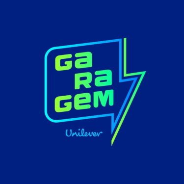 Logo azul da Garagem Unilever