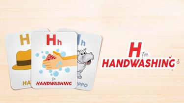 H for handwashing