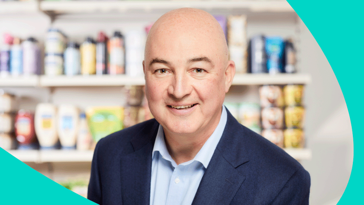 A headshot of Alan Jope, CEO of Unilever