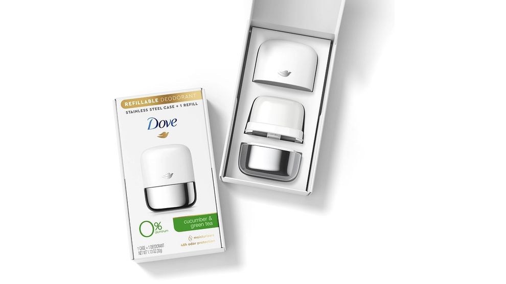 Dove refillable stainless steel case starter kit