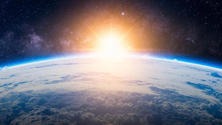 Sunrise over the earth