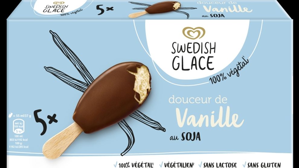 Tub of Swedish Glace soy ice cream