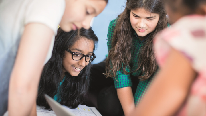 Young people engaging in group activity
