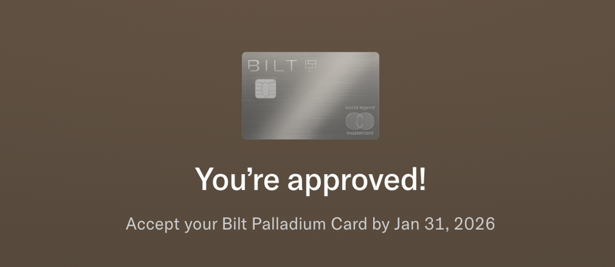 Bilt Palladium application