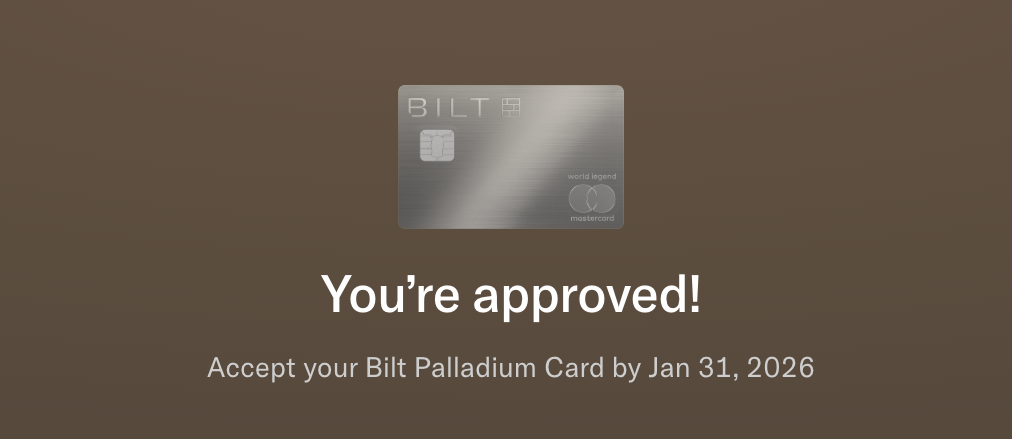 Bilt Palladium application